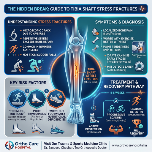 The Hidden Break: A Comprehensive Guide to Tibia Shaft Stress Fractures 1 1 Best Orthopaedic Hospital in Vadodara