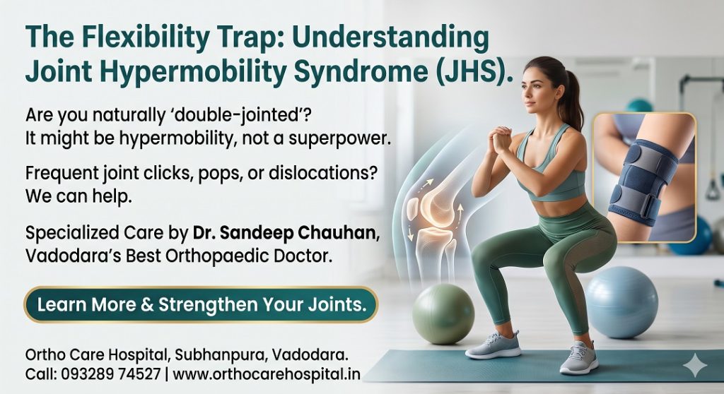 The Flexibility Trap: Understanding Joint Hypermobility Syndrome 1 Gemini Generated Image1 wk6gwgwk6gwgwk6g Best Orthopaedic Hospital in Vadodara